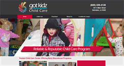 Desktop Screenshot of gotkidzchildcare.net